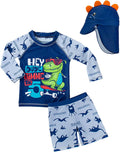 Baby and Toddler Boys' 3-Piece Swimsuit Set Bathing Suit with Hat