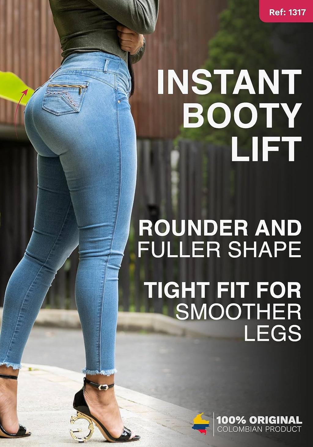 High Waisted Colombian Jeans | Pantalones Colombianos Levanta Cola | Butt Lifting Jeans for Women