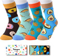 Food Socks for Kids Boys - Funny Taco Donut Pineapple Avocado Gifts for Kids