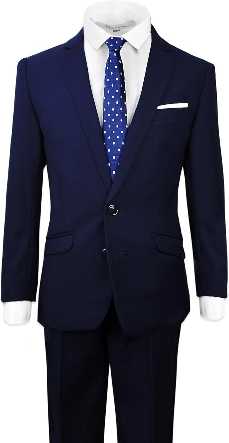 Signature Boys' Slim Fit Suit Complete Outfit