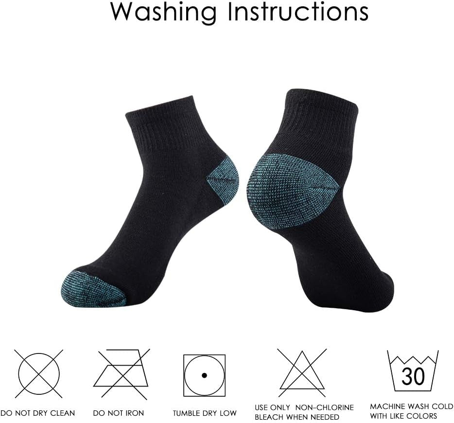 Ankle Socks Women Low Cut Athletic Running with Cushion for Sports and Casual Use 6-Pairs Pack