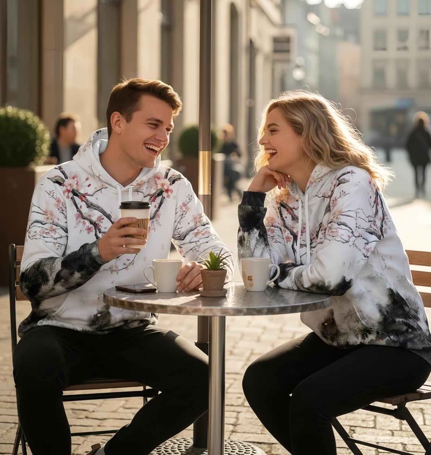 Men Women Unisex Hoodies Novelty 3D Print Graphic Hooded Pullover Sweatshirt with Pocket