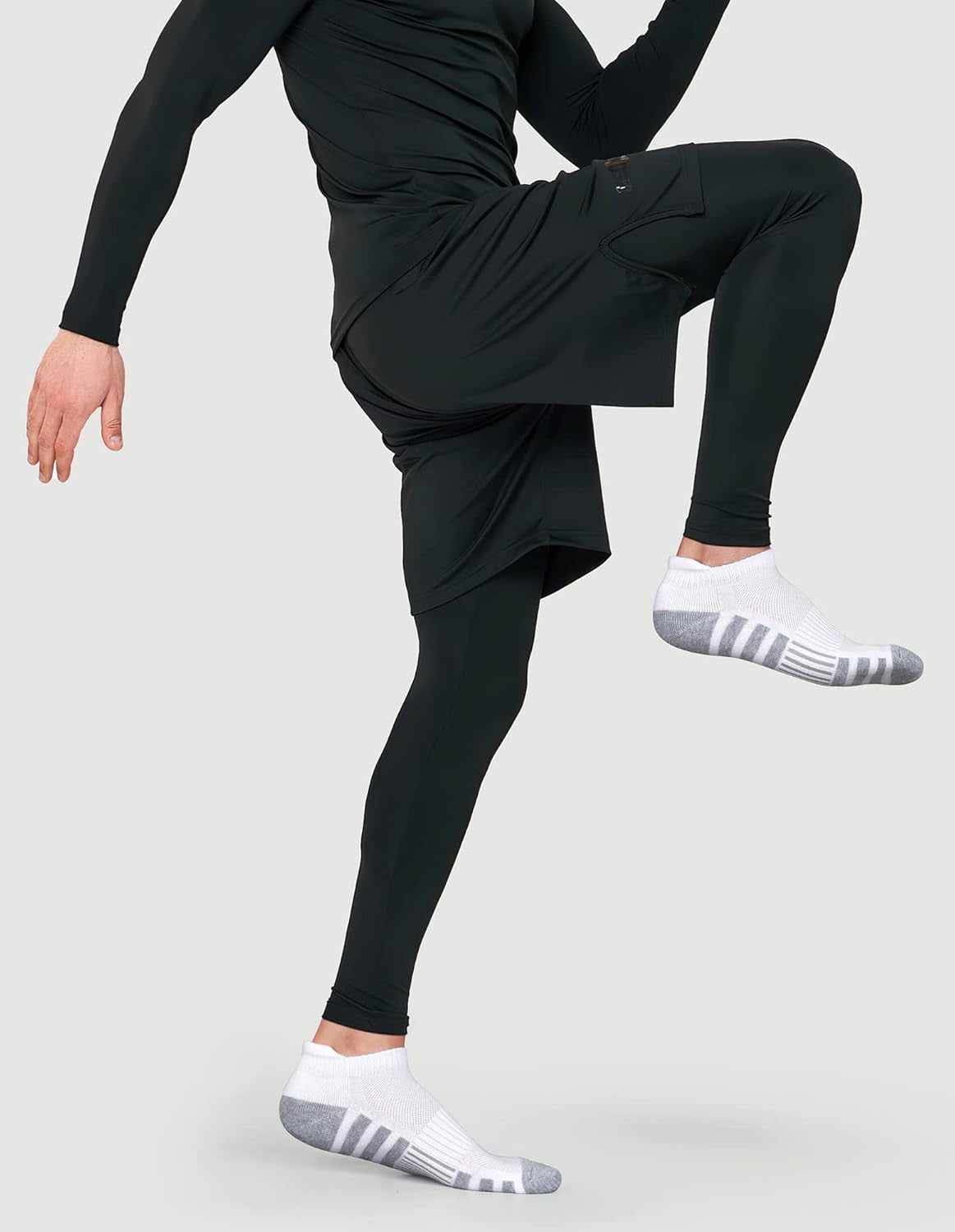 Ankle Athletic Running Socks Cushioned Breathable Low Cut Sports Tab Socks for Men and Women (6 Pairs)