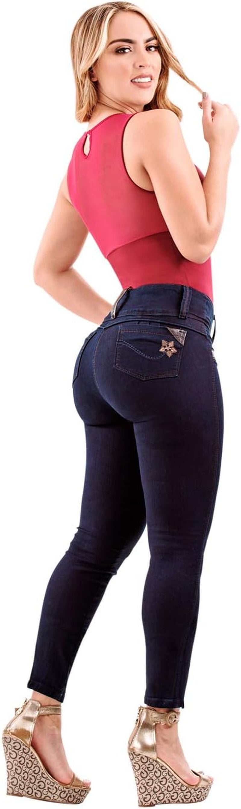 Butt Lifting Jeans | Pantalones Colombianos Levanta Cola | High Waisted Jeans for Women | Colombian Jeans