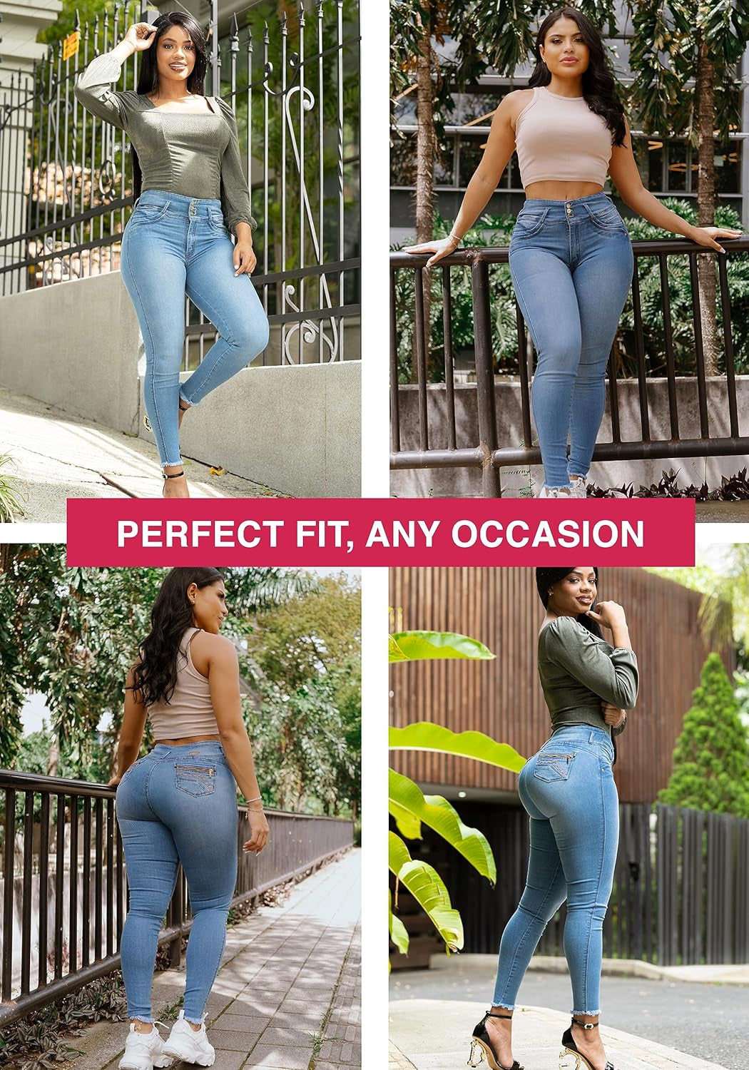 High Waisted Colombian Jeans | Pantalones Colombianos Levanta Cola | Butt Lifting Jeans for Women