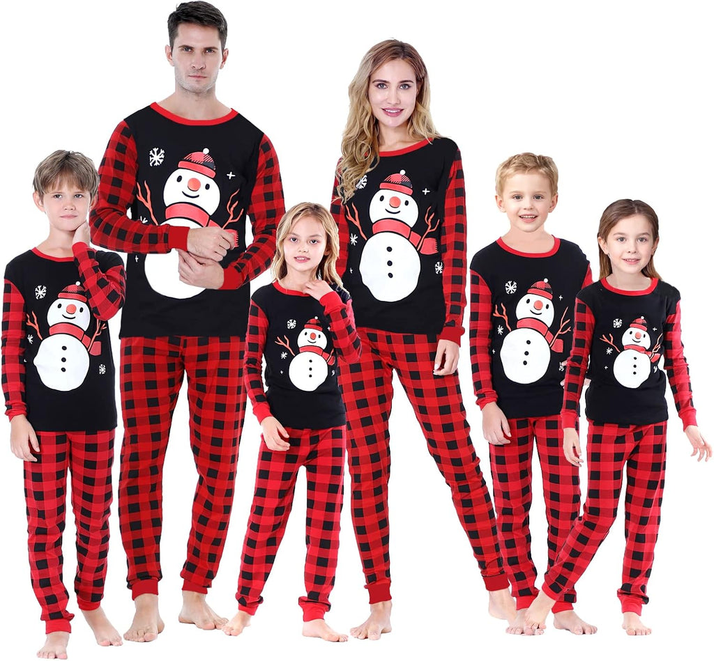 Family Pajamas for Christmas Halloween Thankgiving Hanukkah 100% Cotton Matching Family Xmas Pjs for Women Men Kids