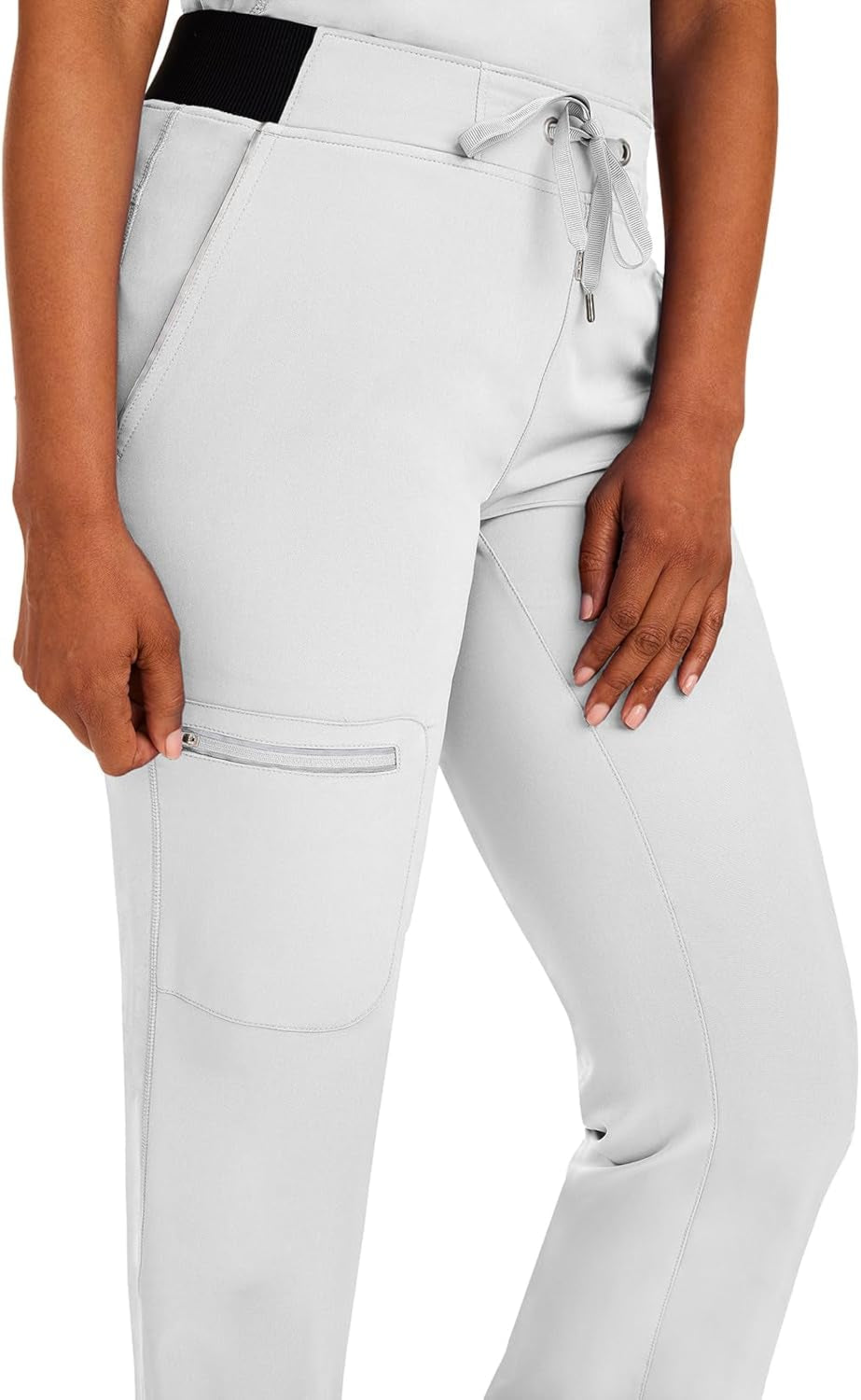 Womens Scrubs Pants 6 Pocket HH360 9151 Nisha Waistband Drawstring Premium Scrub Pant Athletic Design
