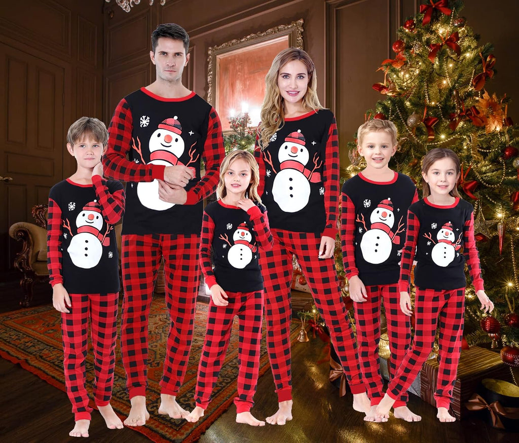 Family Pajamas for Christmas Halloween Thankgiving Hanukkah 100% Cotton Matching Family Xmas Pjs for Women Men Kids